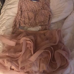 2 piece homecoming dress